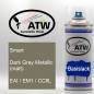 Preview: Smart, Dark Gray Metallic (matt), EAI / EM1 / CC8L: 400ml Sprühdose, von ATW Autoteile West.